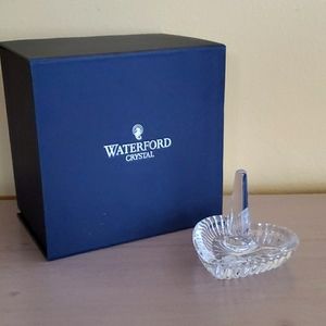 Large heart ring holder Waterford crystal